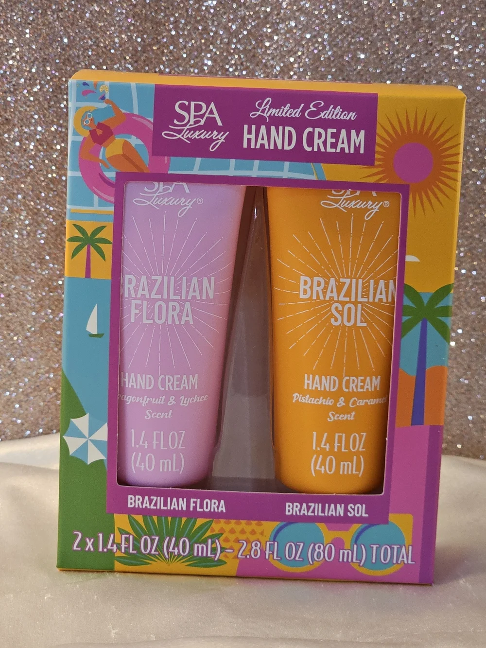 Brazilian Flora & Brazilian Sol Hand Cream Duo — Pink & Orange